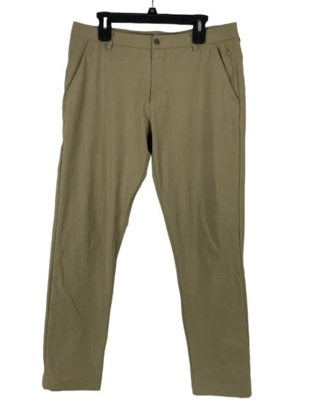 Lululemon Athletica Mens Brown Tan Athletic Fit Khaki Chino Casual Pants Size 34